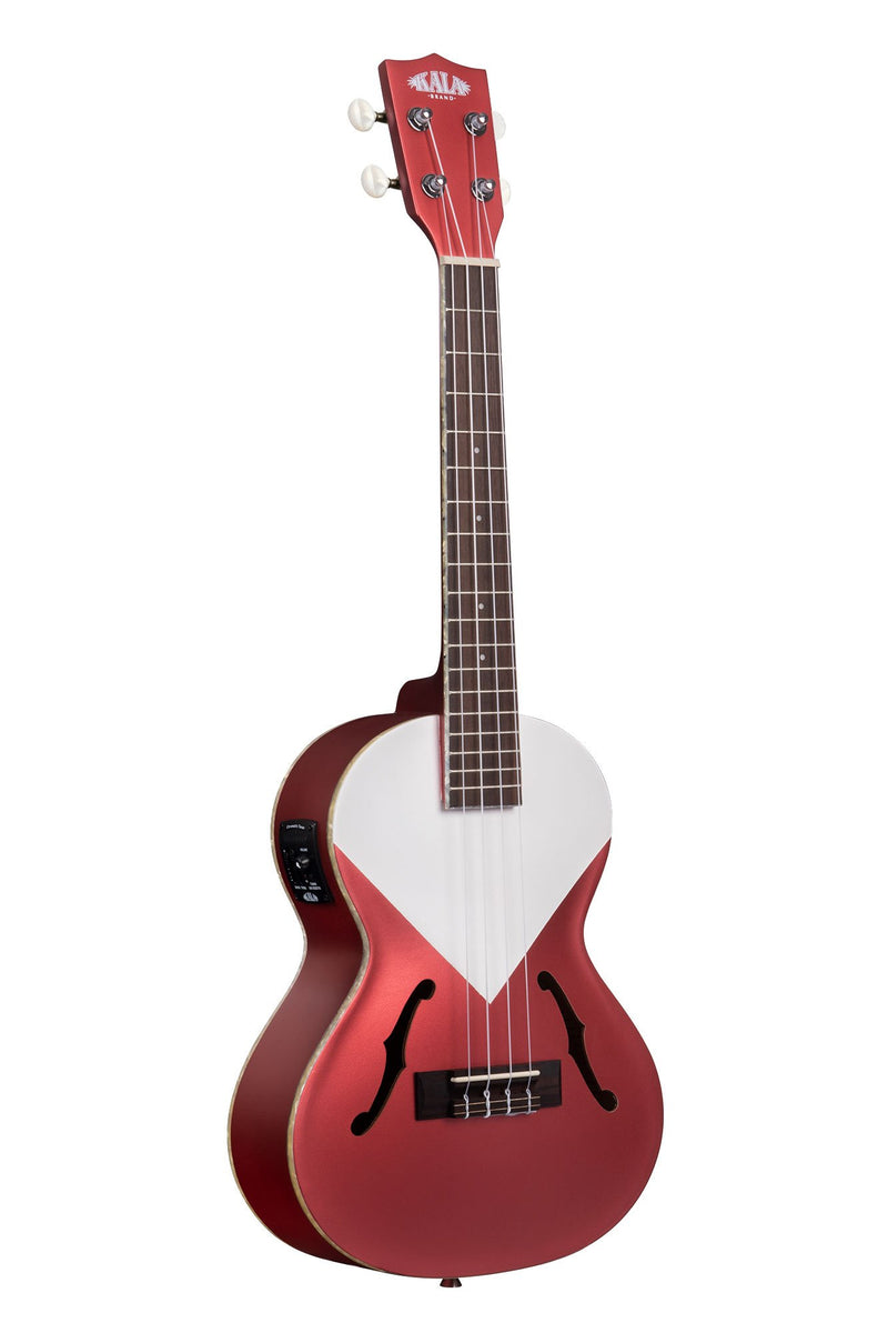 Kala KA-JTE-CHRD Archtop Tenor Ukulele (Chicago Red)
