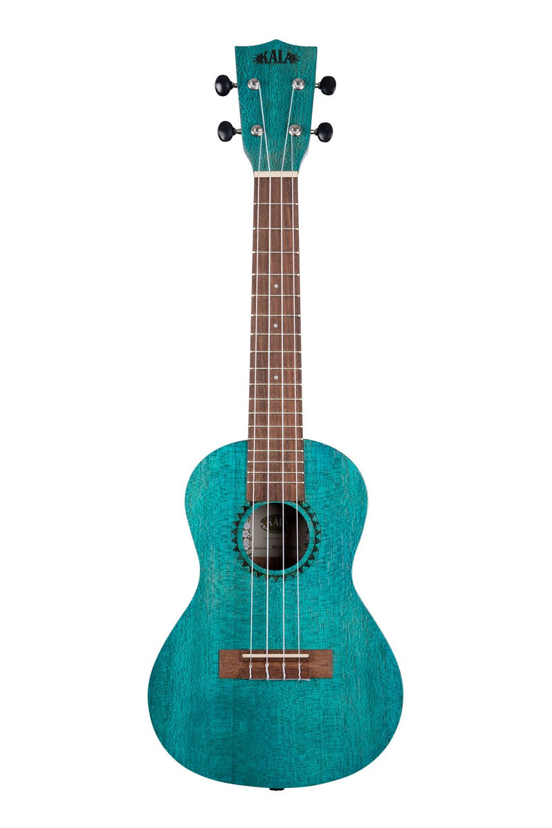Kala KA-MRT-BLU-C Ukulélé de concert Satin Meranti - Aquarelle bleu océan
