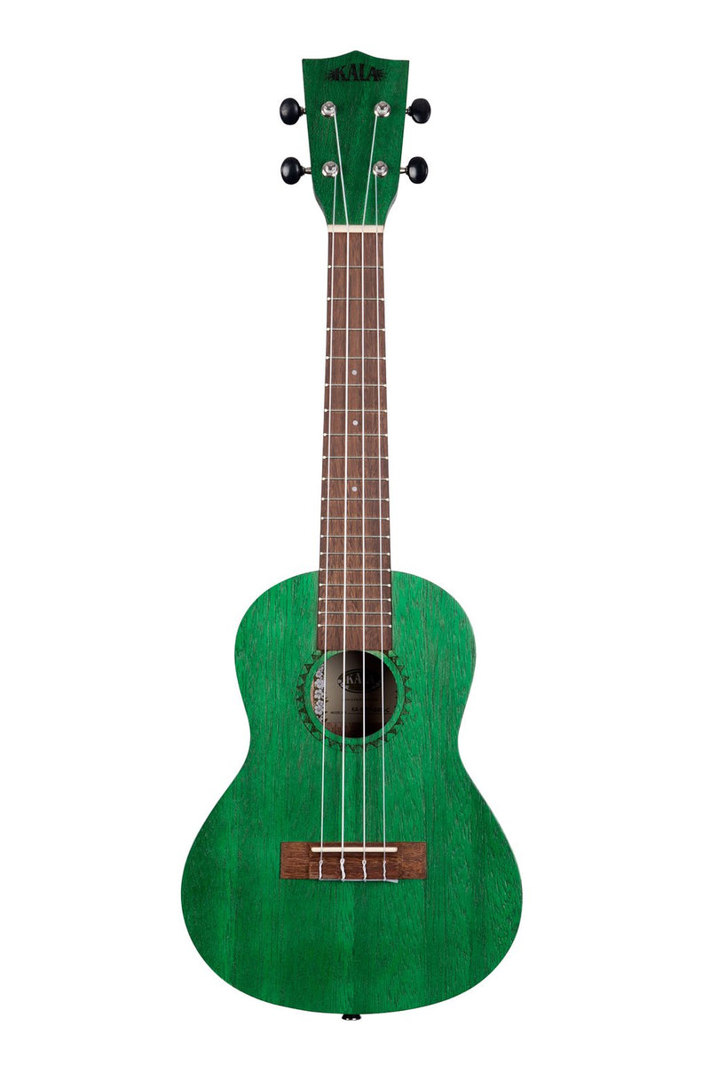 Kala KA-MRT-GRN-C Ukulélé de concert Satin Meranti - Aquarelle vert fougère