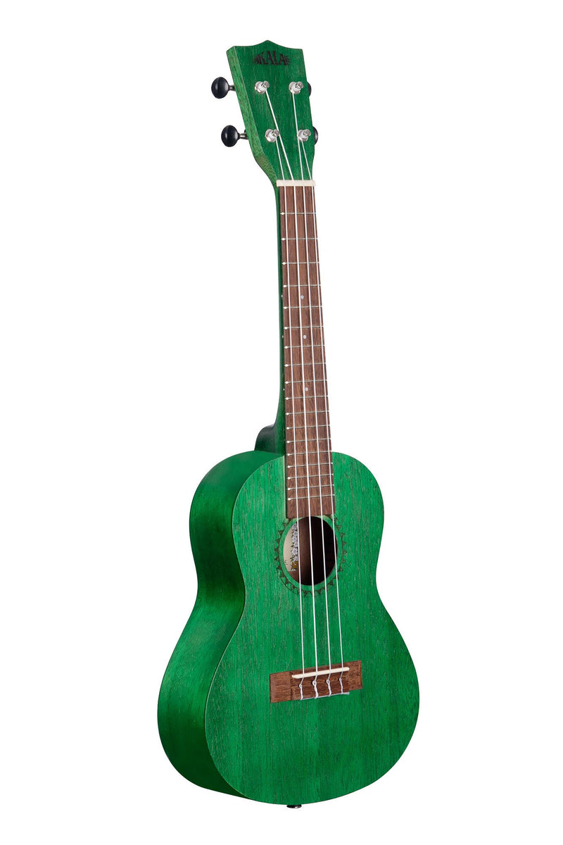 Kala KA-MRT-GRN-C Ukulélé de concert Satin Meranti - Aquarelle vert fougère