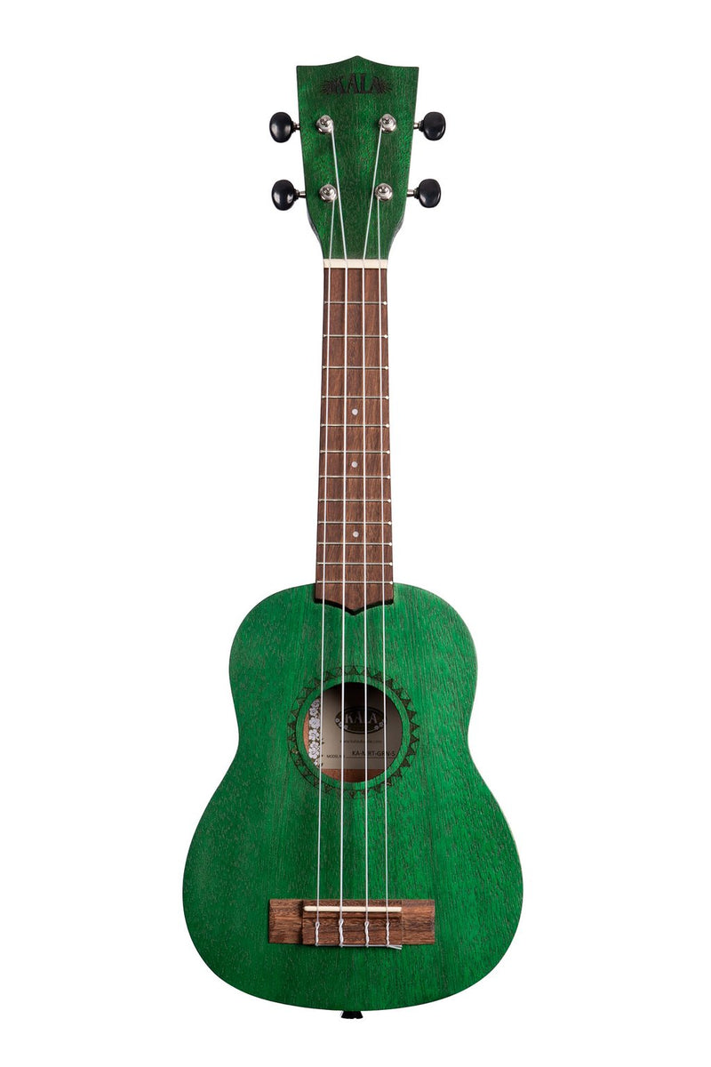 Kala KA-MRT-GRN-S Ukulélé soprano Meranti satiné - Aquarelle vert fougère