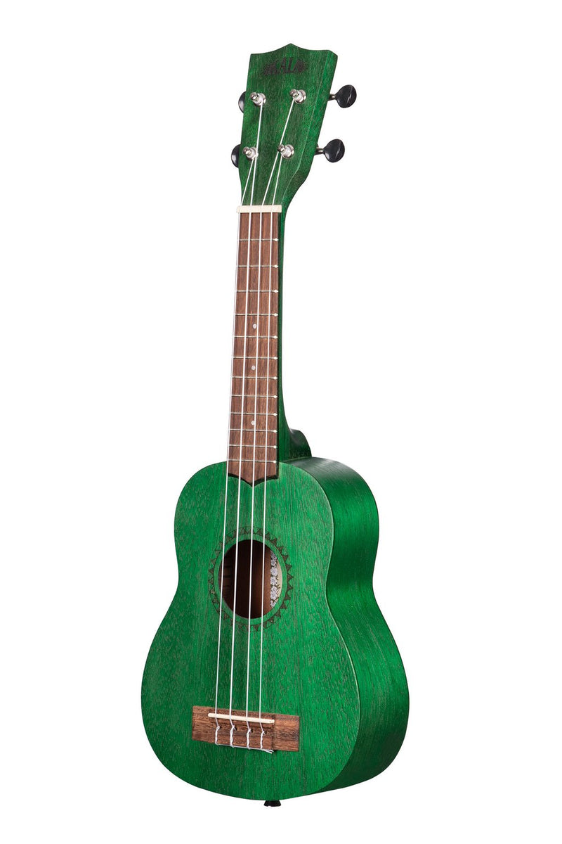 Kala KA-MRT-GRN-S Ukulélé soprano Meranti satiné - Aquarelle vert fougère