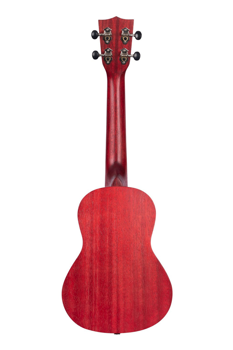 Kala KA-MRT-RED-C Ukulélé de concert Satin Meranti - Aquarelle rouge Adobe