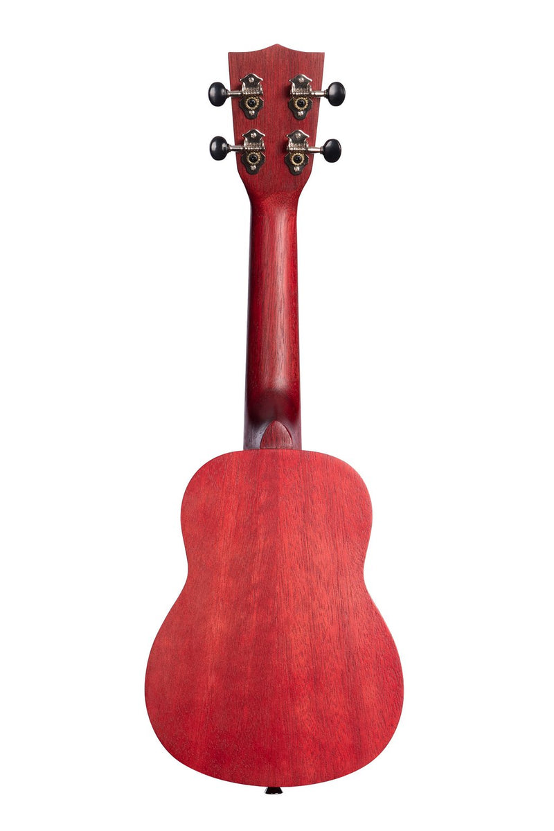 Kala KA-MRT-RED-S Ukulélé soprano Meranti satiné - Aquarelle rouge adobe
