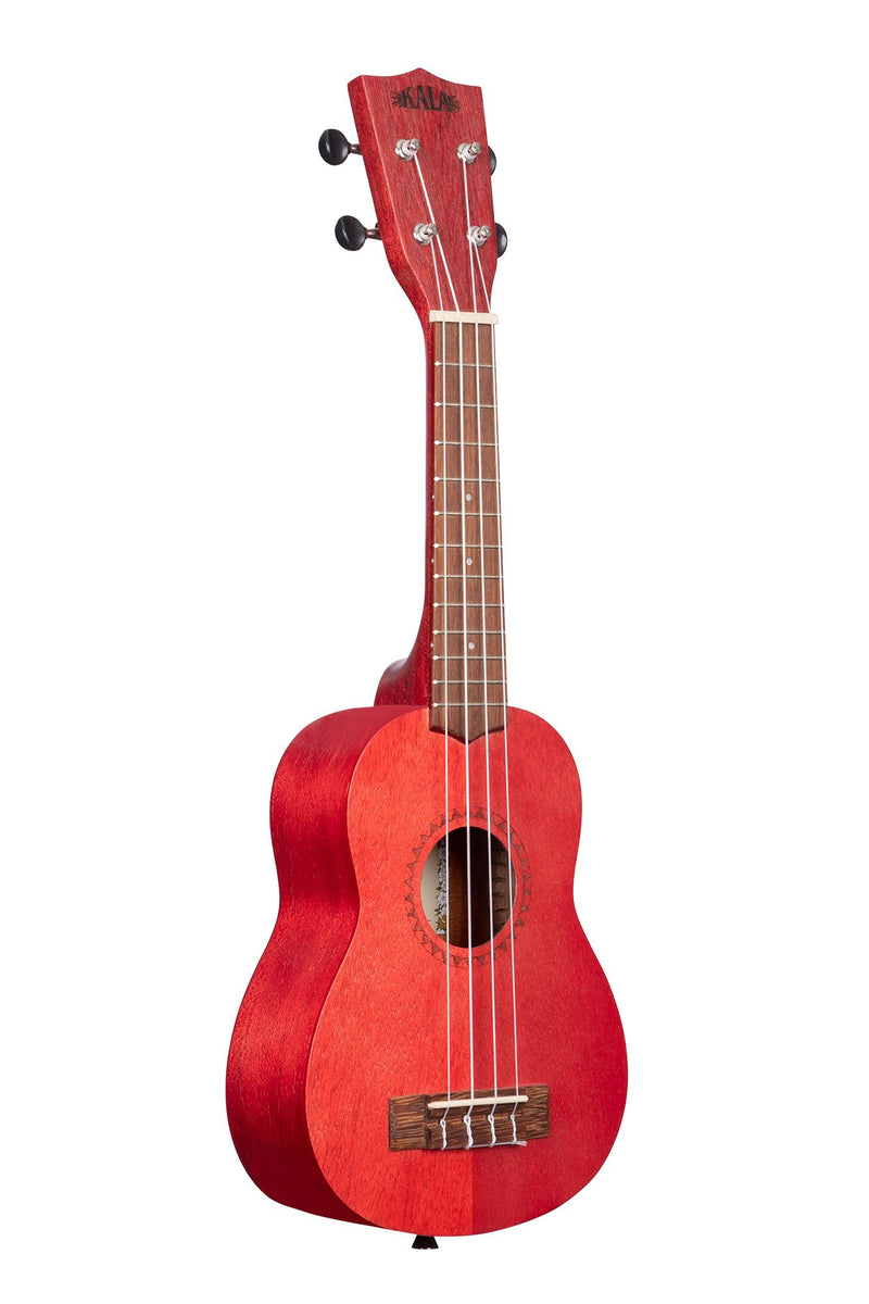 Kala KA-MRT-RED-S Ukulélé soprano Meranti satiné - Aquarelle rouge adobe