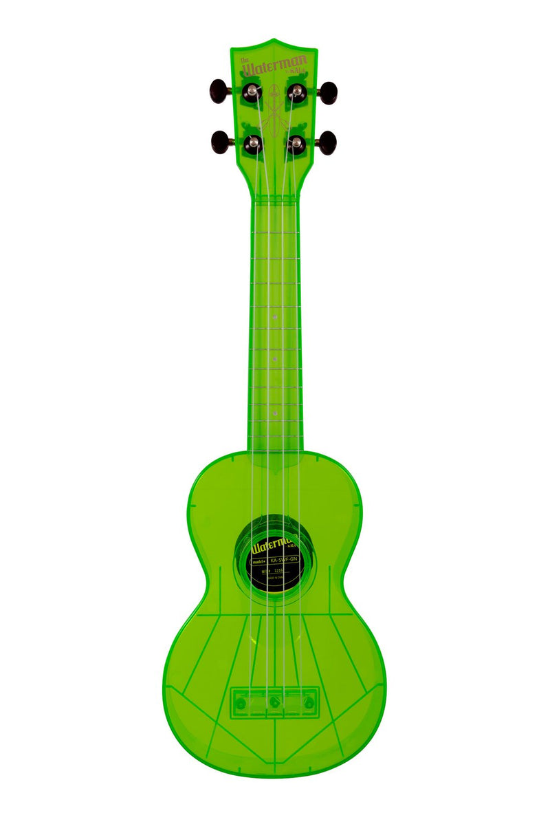 Kala KA-SWF-GN Waterman Soprano Ukulele (Fluorescent Sour Apple Green)