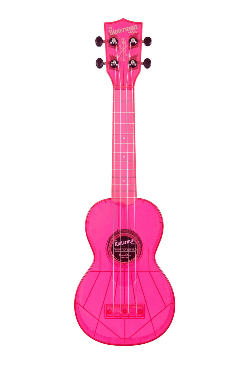 Kala KA-SWF-PK Waterman Soprano Ukulele (Fluorescent Watermelon Pink)