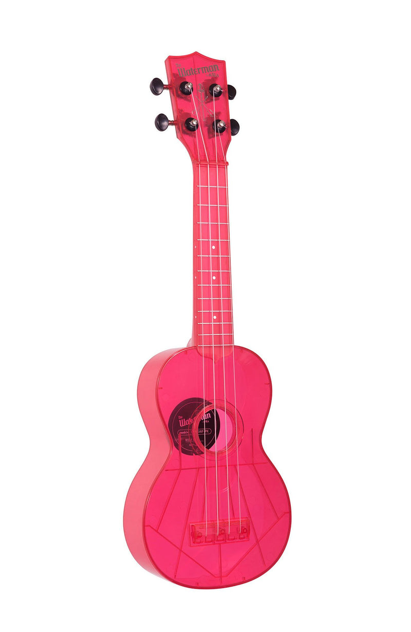 Kala KA-SWF-PK Waterman Soprano Ukulele (Fluorescent Watermelon Pink)