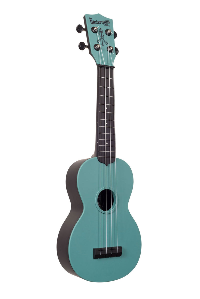 Kala KA-SWG-BL Waterman Soprano Ukulele (Matte Glow In The Dark Aqua)
