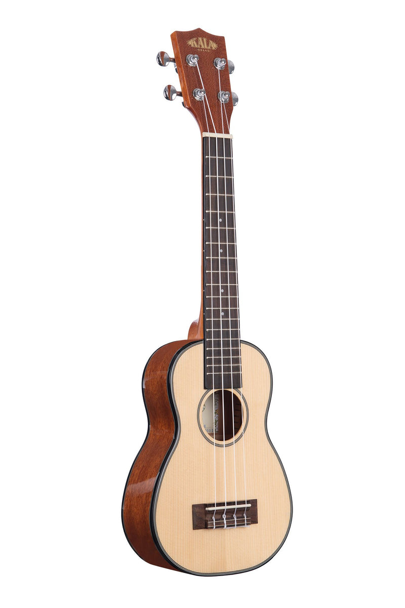 Kala KA-SSLNG Solid Spruce Top Gloss Long Neck Soprano Ukulele