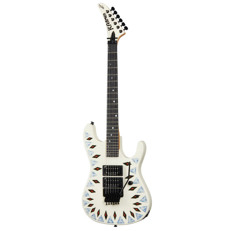Kramer NIGHTSWAN Electric Guitar (Vintage White with Aztec Graphic)