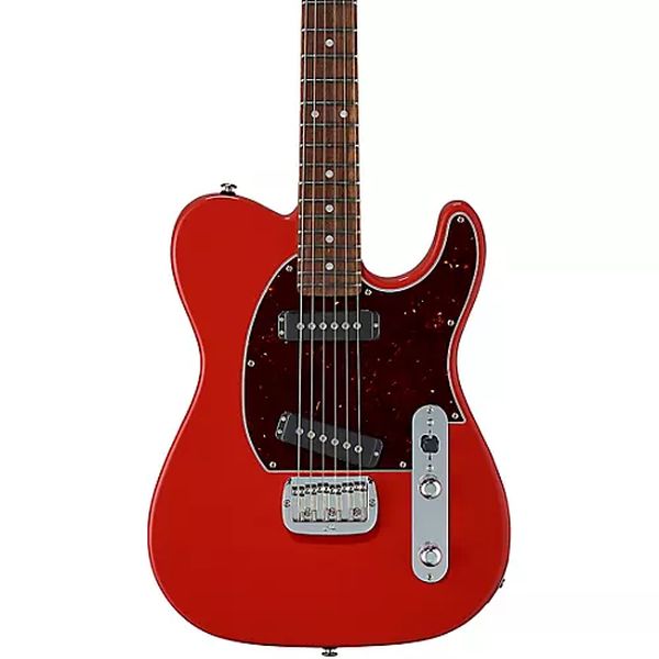 G&L FULLERTON DELUXE ASAT SPECIAL Fullerton rouge avec touche en palissandre des Caraïbes