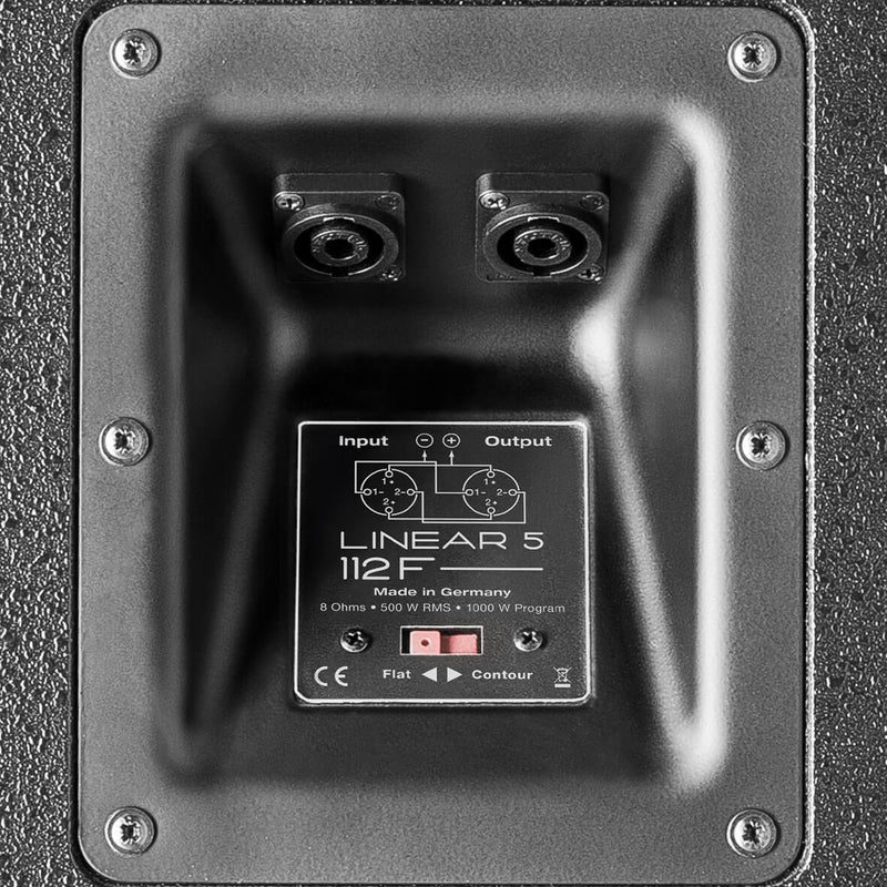 HK Audio LINEAR 5 112 F 1000 Watt Passive Speaker Asymetrical Horn 8 ohm M8 Rig - 12"