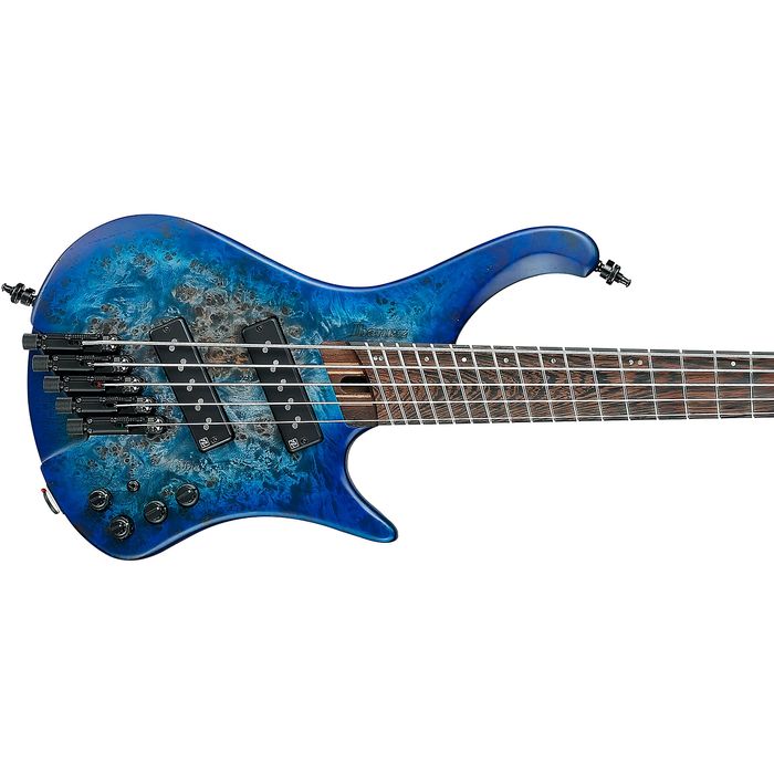 Ibanez EHB1505MS-PLF Workshop 5 String - Basse électrique avec frettes ventilées - Pacific Blue Burst Flat 