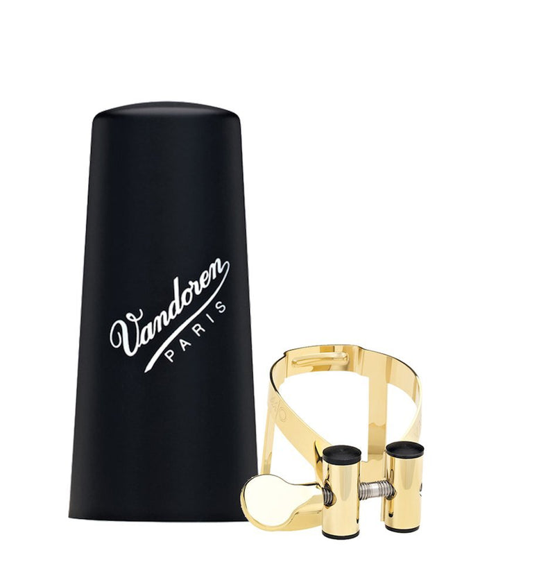 Vandoren LC51GP M/O Ligature and Plastic Cap for Bb Clarinet (Gold Plated)