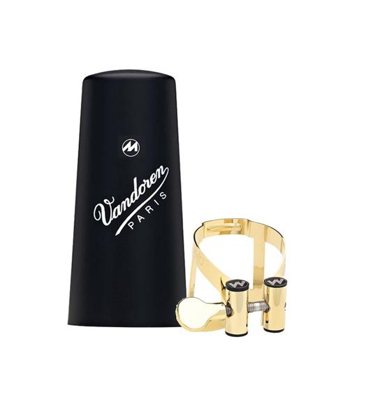 Vandoren LC61GP Masters M/O Ligature and Plastic Cap for Bb Clarinet (Gold Plated)