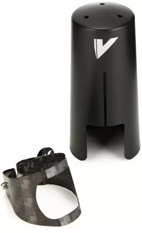 Vandoren LC81BLP Carbon Ligature for Bb Clarinet w/Cap (Black Screw)