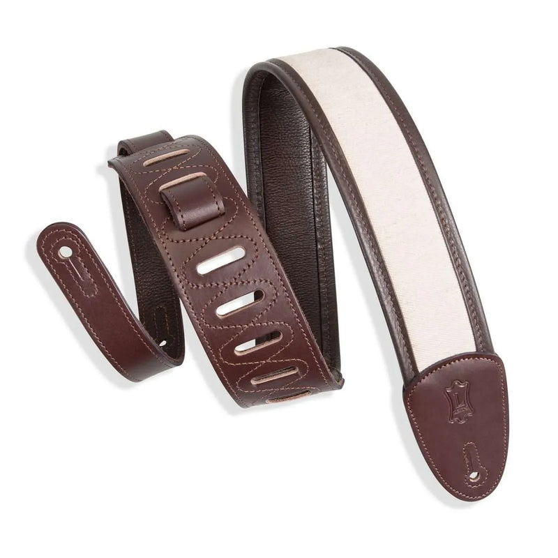 Levy’s MHG2 Guitar Strap Deluxe Series - 2.5" (Dark Brown)