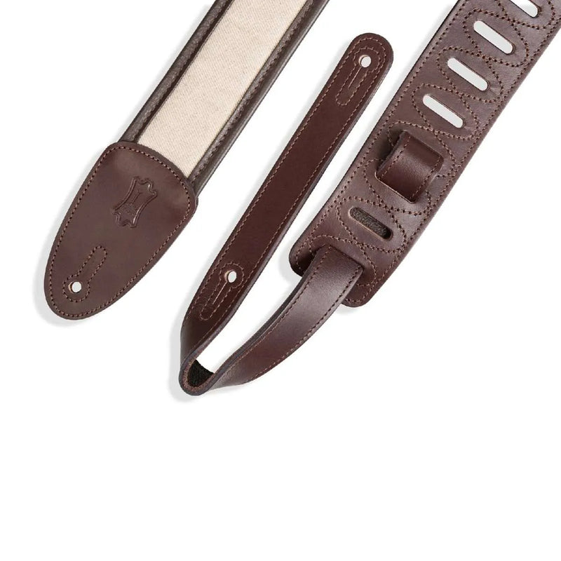 Levy’s MHG2 Guitar Strap Deluxe Series - 2.5" (Dark Brown)