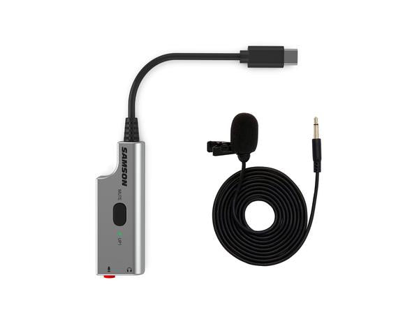 Microphone Lavalier de diffusion Samson SALMU1 avec adaptateur USB 