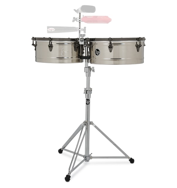 Latin Percussion LP1415-EC Steel Black Nickel Hardware Timbales E-class