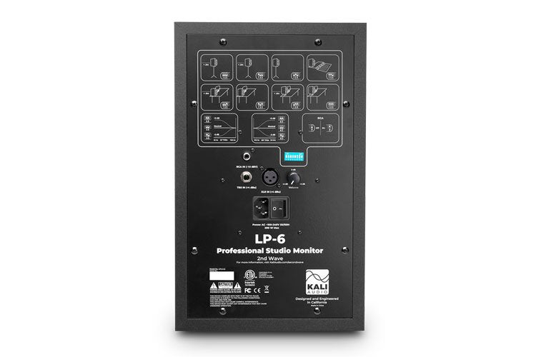 Kali Audio LP6V2 Studio Monitor (Single, Black) - 6.5"