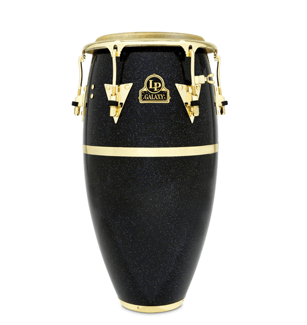 Latin Percussion LP809Z Galaxy Fiberglass Conga (Black Hologram w/Gold Tone Hardware)