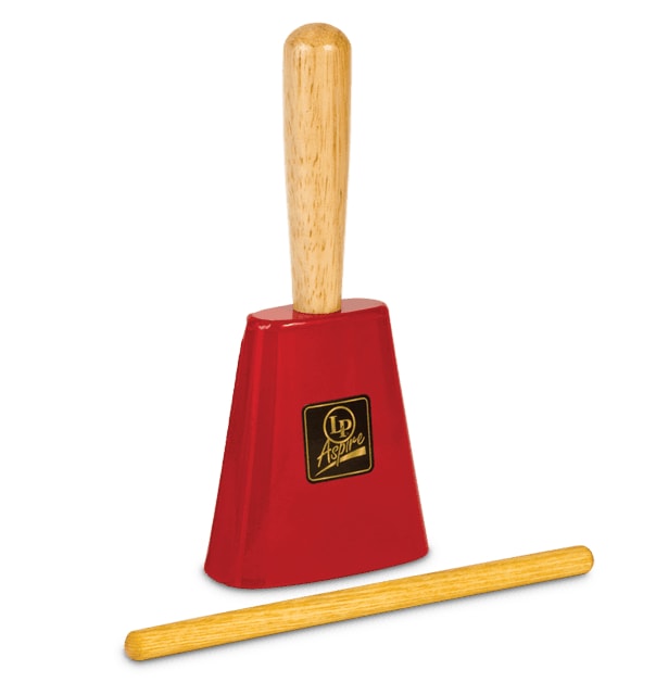 Latin Percussion LPA900-RD Aspire Ez-Grip Cowbell on Handle (Red)