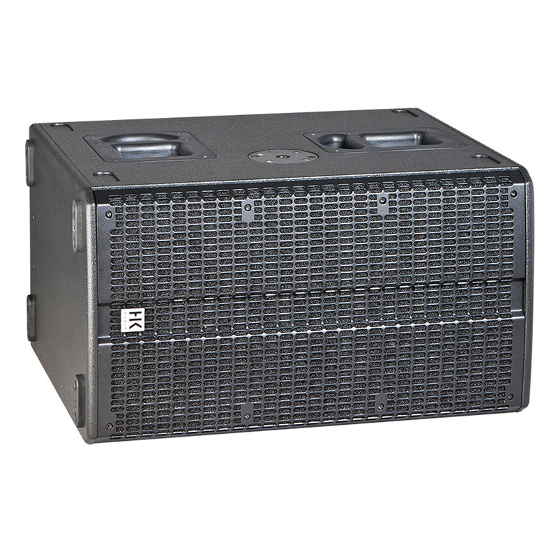 HK Audio LSUB-1200A 1200 Powered Subwoofer, 1200W Class D Subwoofer Amplifier - 2 x 10"