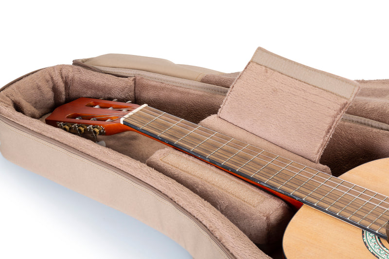 Levy LVYCLASSICGB200 Deluxe Gig Bag pour guitares classiques (Tan)