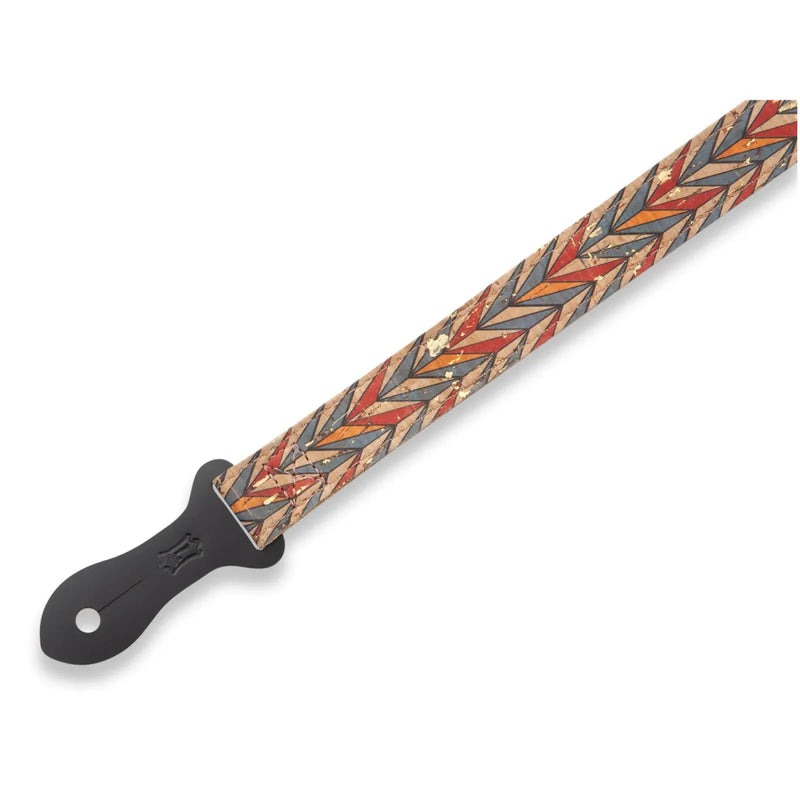 Levy’s MX23ALL-002 Folk Instruments Chevron Mandolin & Ukulele Guitar Strap - Youth (Natural Cork)