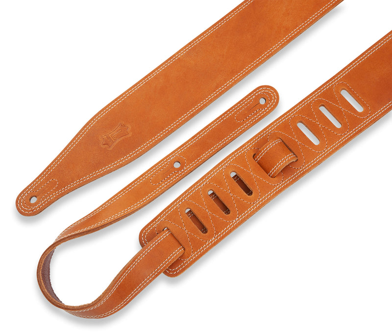 Levy's M17BDS Butter Double Stitch Guitar Strap - 2.5" (Tan)