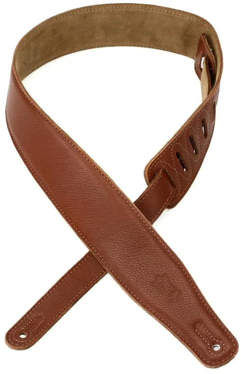 Levy's M26GF Garment Leather Guitar Strap - 2.5" (Tan)