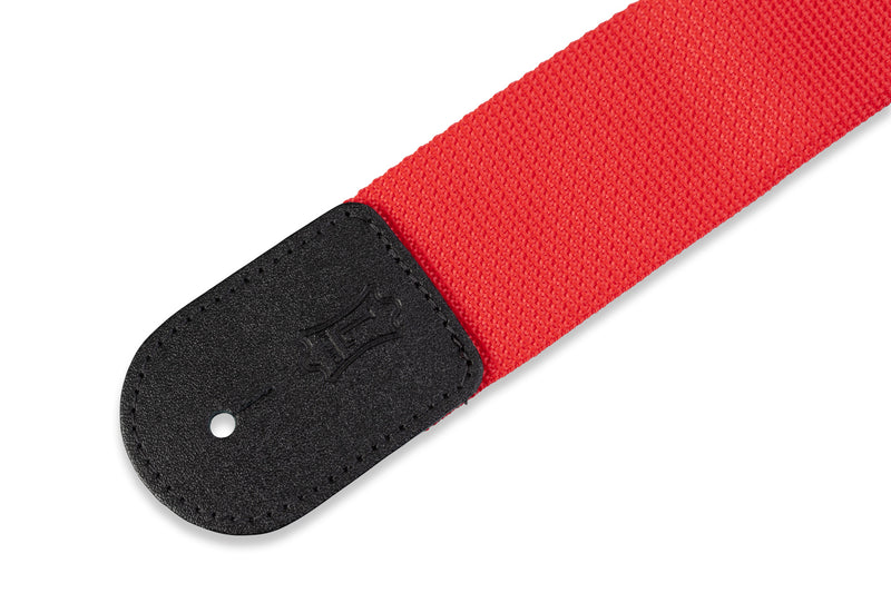 Levy's M8POLY-RED Polypropylene Guitar Strap - 2" (Red)