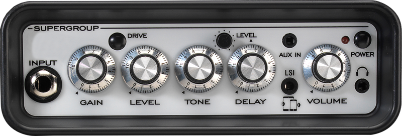 Laney MINI-ST-SUPERG SUPERGROUP Amplificateur combo guitare stéréo alimenté par batterie 2x3" avec Tonebridge LSI