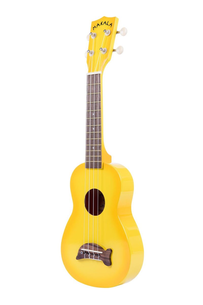 Kala MK-SD-YLBURST Makala Dolphin Soprano Ukulele (Yellow Burst)