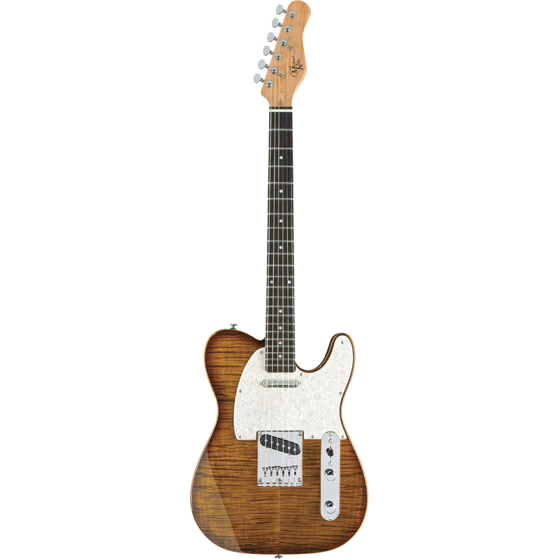 Michael Kelly MK53SCBERO 1953 Guitare électrique avec touche en ébène - Caramel Burst