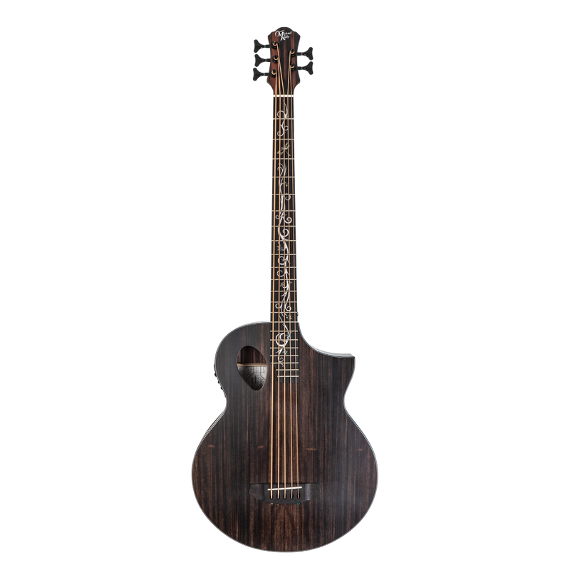 Michael Kelly MKD5SJESFS Dragonfly 5 Forte Port Acoustic Electric Bass w/Fishman Presys + Bass - Java Ebony