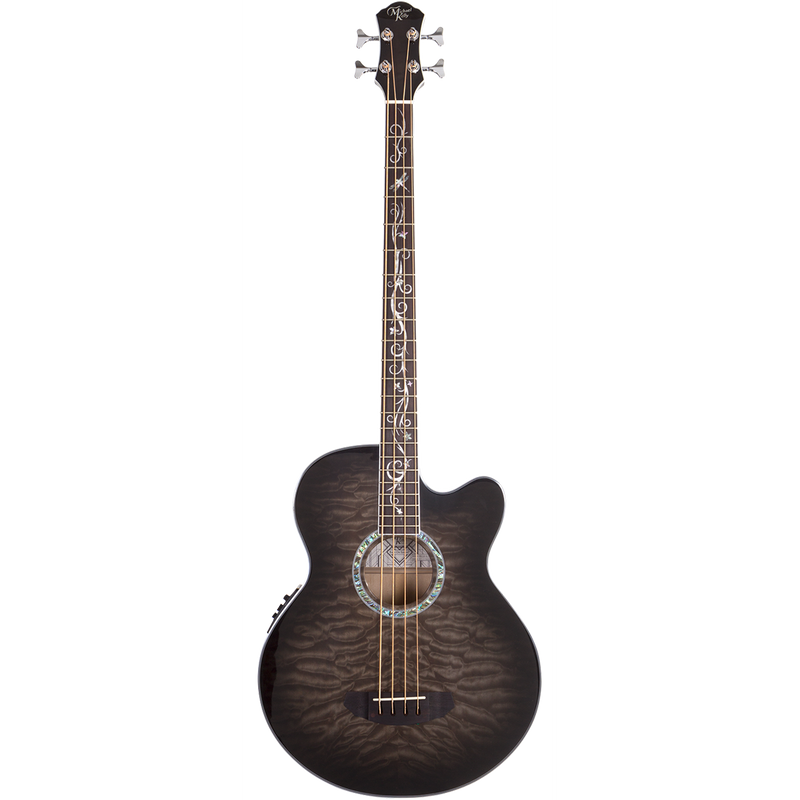 Michael Kelly MKD4SSBSFR Dragonfly 4 Acoustic/Electric Bass - Smoke Burst