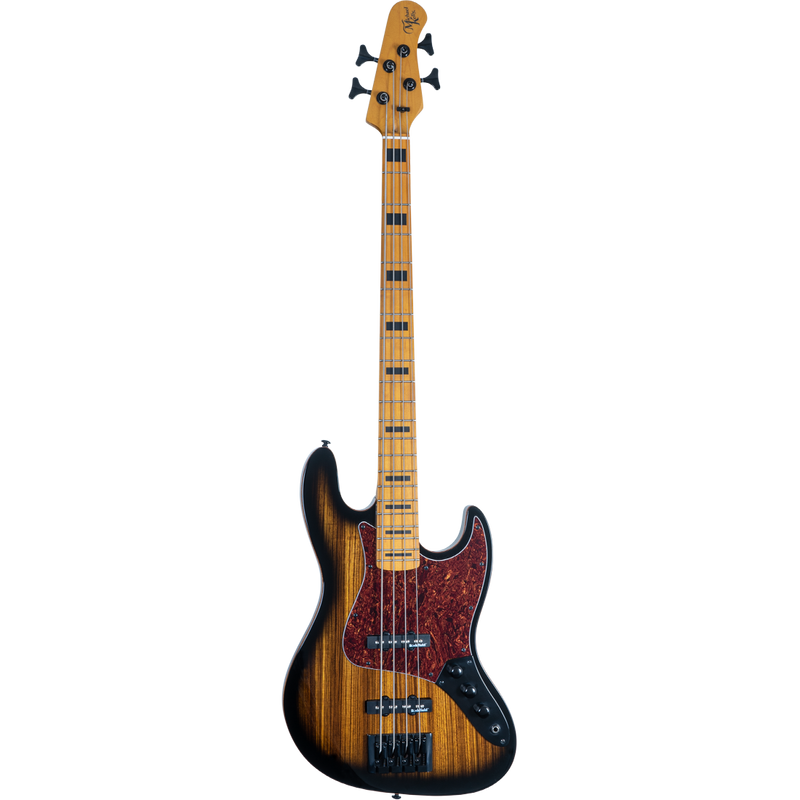 Michael Kelly MKE4PZBMRU Vintage Element 4 Electric Bass - Zebra Burst