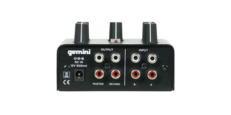 Gemini MM1BT 2-Channel Professional Analog DJ Mixer with Bluetooth