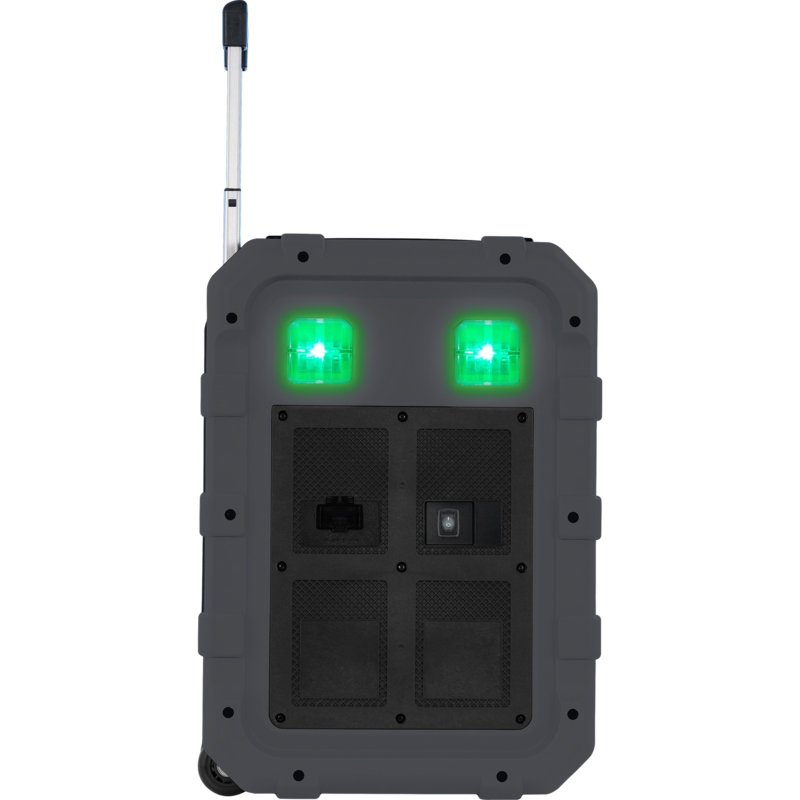 Gemini MPA-2400GRY Rechargeable Weather Resistant Trolley Speaker (Gray)