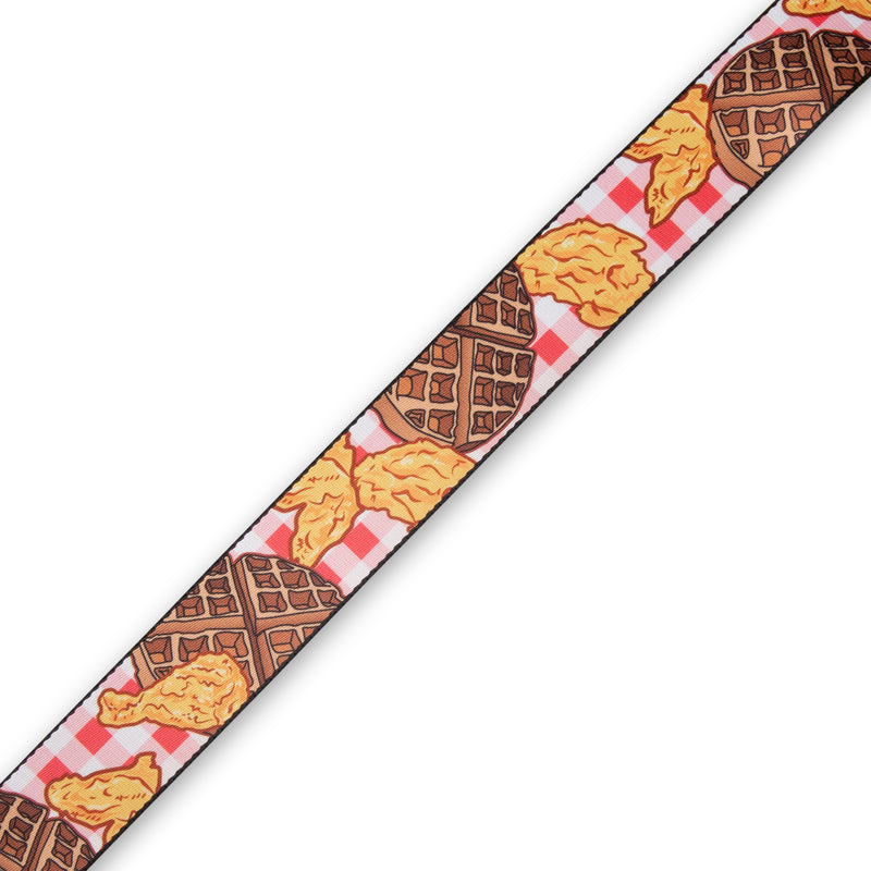 Levy's MPD2-118 Sangle de guitare en polyester – 5,1 cm (motif poulet et gaufres)