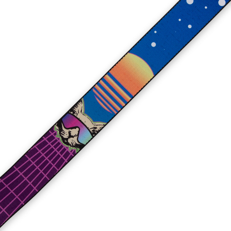 Levy's MPD2-119 Sangle de guitare en polyester - 2" (Cyber Cat)