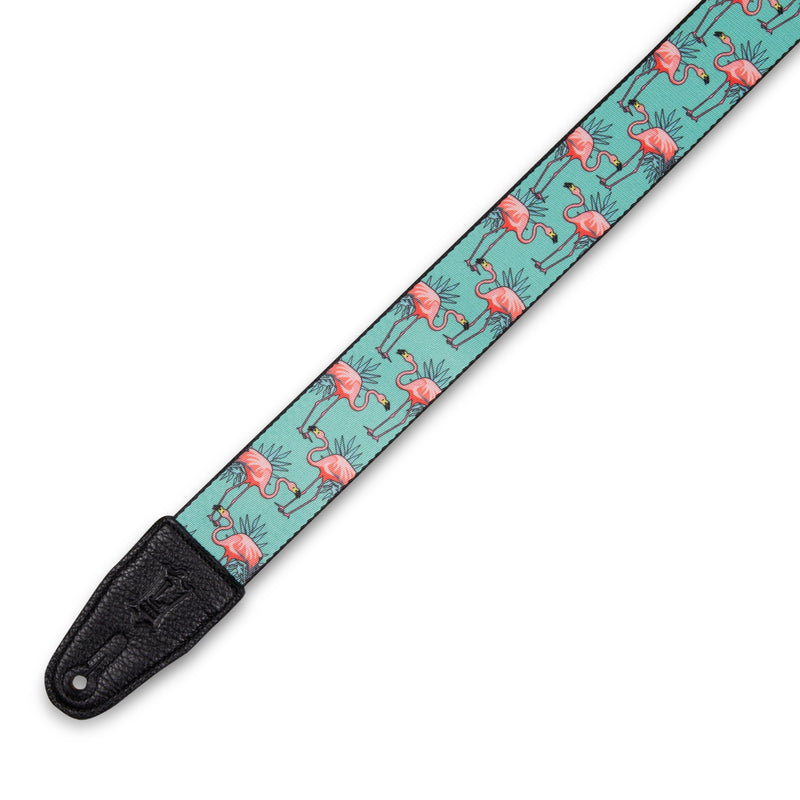Levy's MPD2-121 Polyester Guitar Strap - 2" (Flamingos)