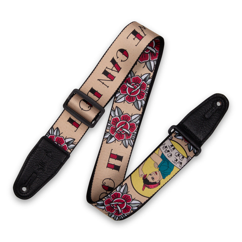 Levy's MPD2-125 Polyester Guitar Strap - 2" (Rosie the Riveter)