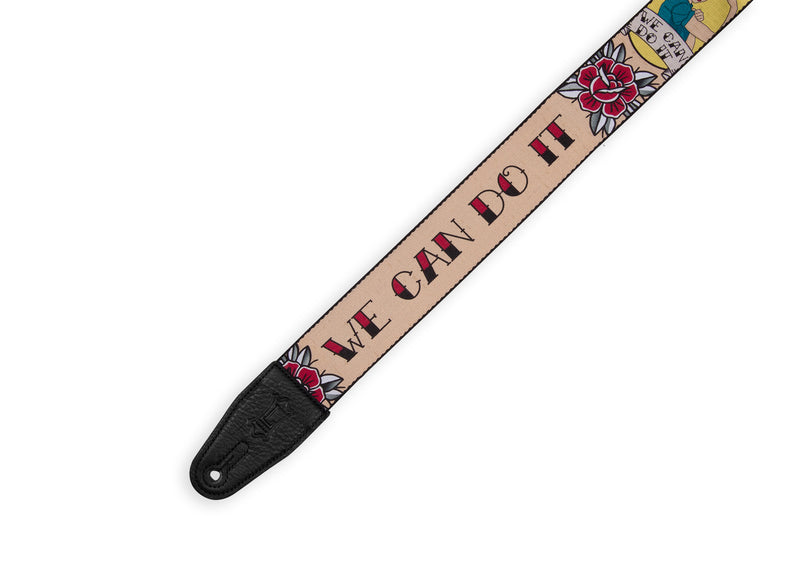 Levy's MPD2-125 Polyester Guitar Strap - 2" (Rosie the Riveter)