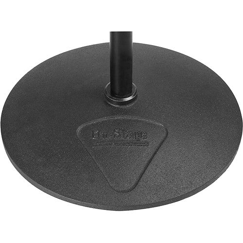 On-Stage MS9212 Heavy Duty Low Profile Mic Stand with 12” Base - Red One Music