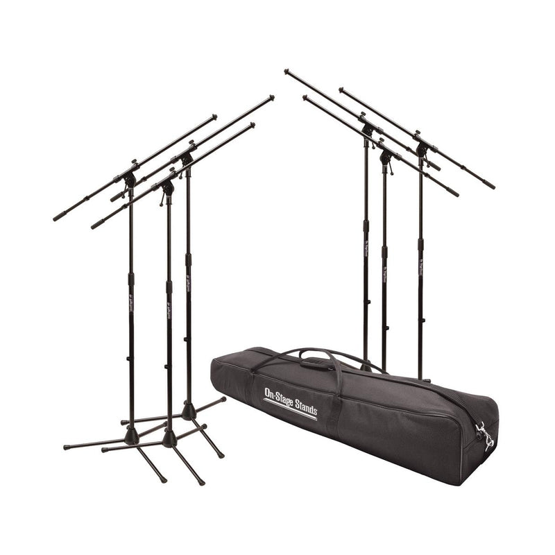 On-Stage MSP7706 Euroboom Microphone Stand Bundle with Bag (6 Stands)