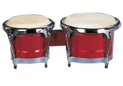 Mano MP1789NS-1RW Bongo Set 8 and 9 Inch Natural with Traditional Rims